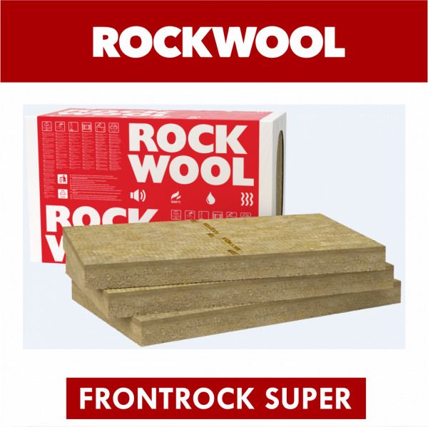 Мінеральна Вата фасадна ROCKWOOL FRONTROCK SUPER 100 мм  Роквул Фронтрок Супер